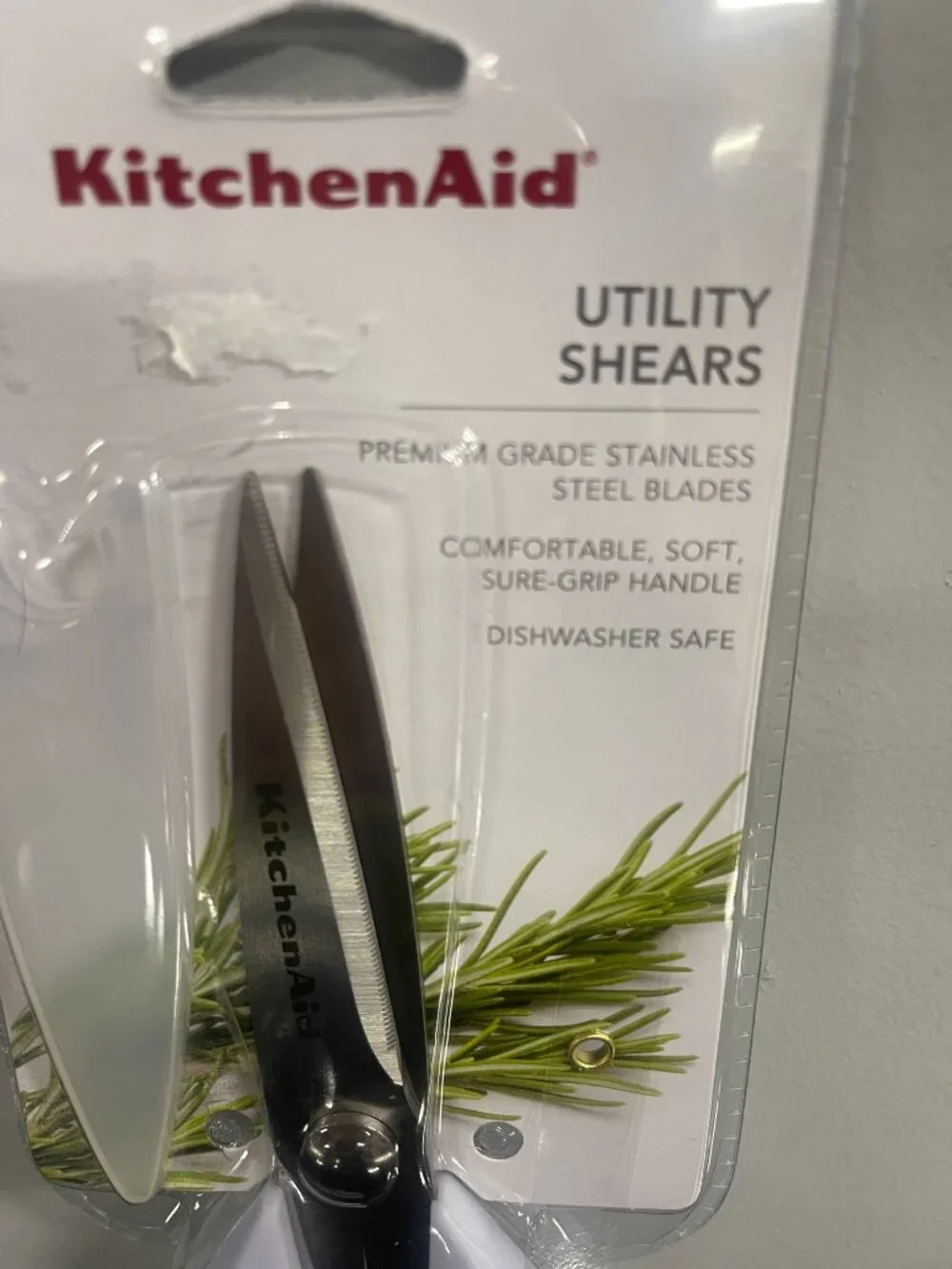 KitchenAid Utility Shears Lavender Cream Stainless Steel New